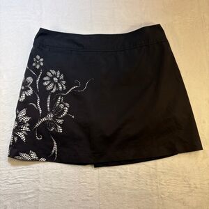 Adidas ClimaCool Skort Women’s Size 6 Black Floral Athletic Golf Tennis Skirt Sh
